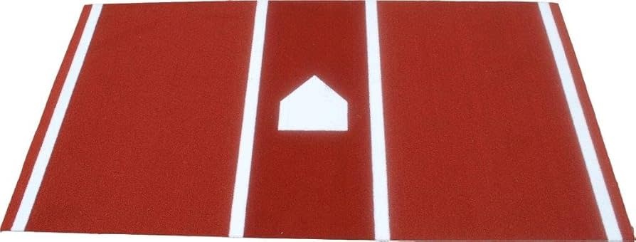 Tapis pour frappeur - Clay batting mat pro (lined 12' x 6')