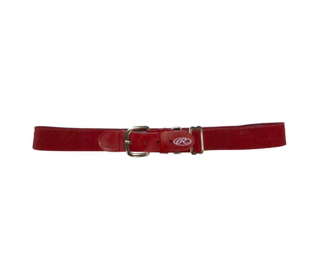Rawlings youth elastic belt BLTY red
