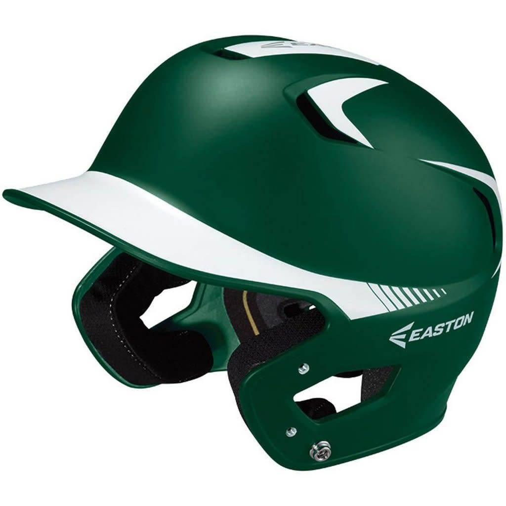 Easton Z5 grip Helmet 2 tone Sr Dark Green and white