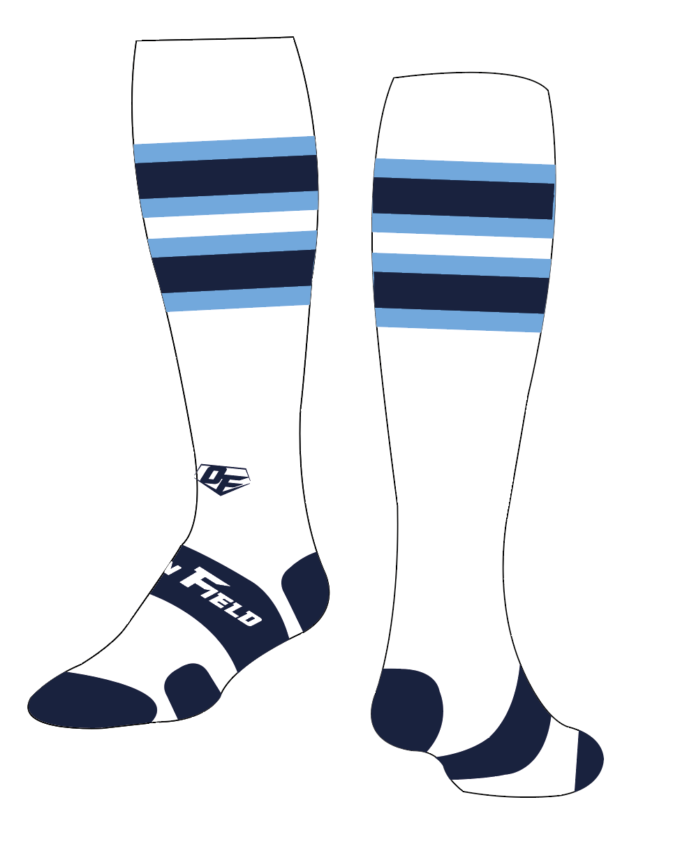 On Field Royal softball - bas sur mesure blanc spéciale