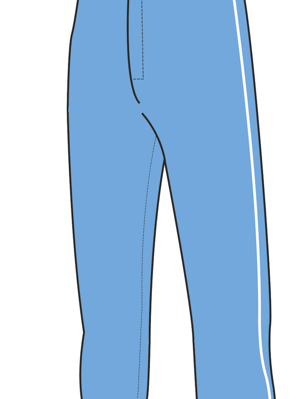 On Field Pantalon bleu poudre coupe féminine  Royal On Field Softball