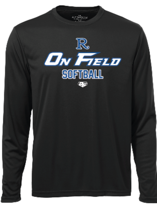 On Field Chandail manches longues authentic noir Royal On Field Softball