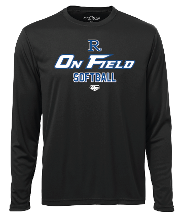 Chandail manches longues authentic noir Royal On Field Softball