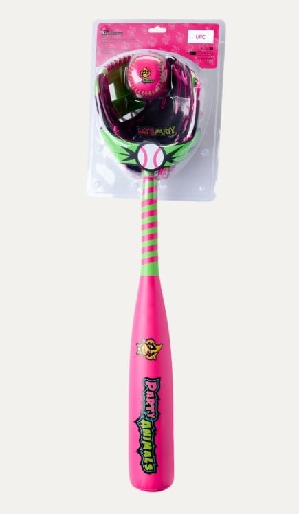 Wilson 2026 Party Animals™ A200® 10” Glove, Ball & Bat Kit LHT