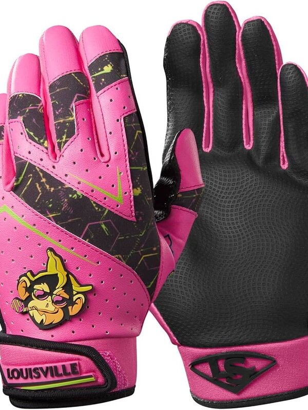 Wilson Louisville Slugger Party Animals Youth Genuine V2 Batting Gloves