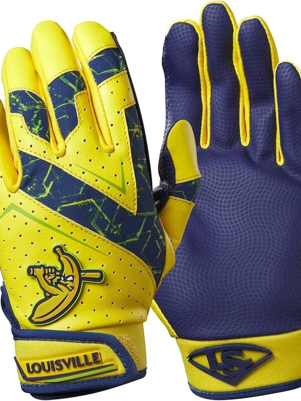 Wilson Louisville Slugger Savannah Bananas Youth Genuine V2 Batting Gloves