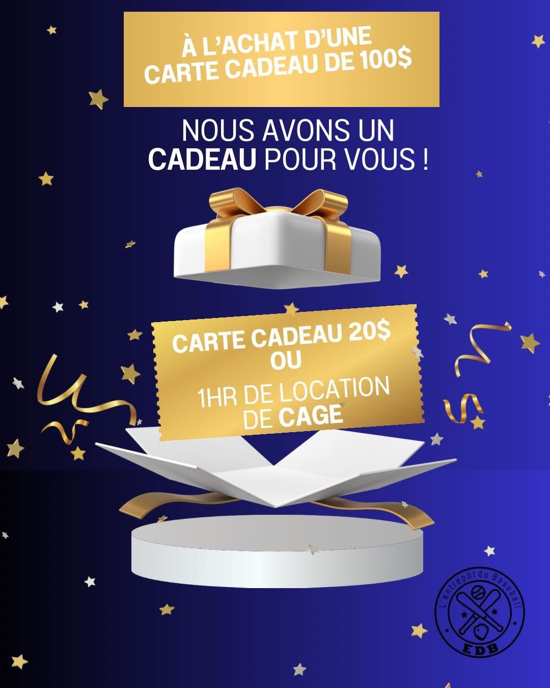 Promotion Carte cadeau des Fêtes