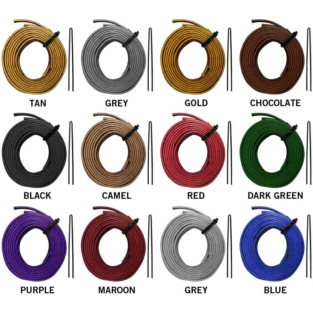 RAWLINGS Bulk Leather Lace B220C BLACK (sold per lace)