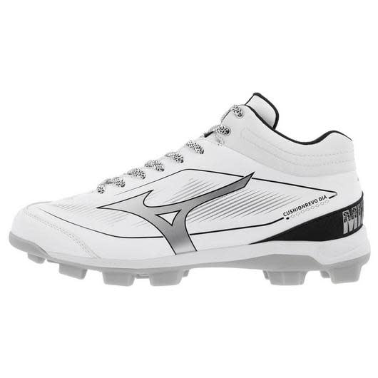 Mizuno Men's CUSHIONREVO DIAMOND MID TPU Baseball Cleat