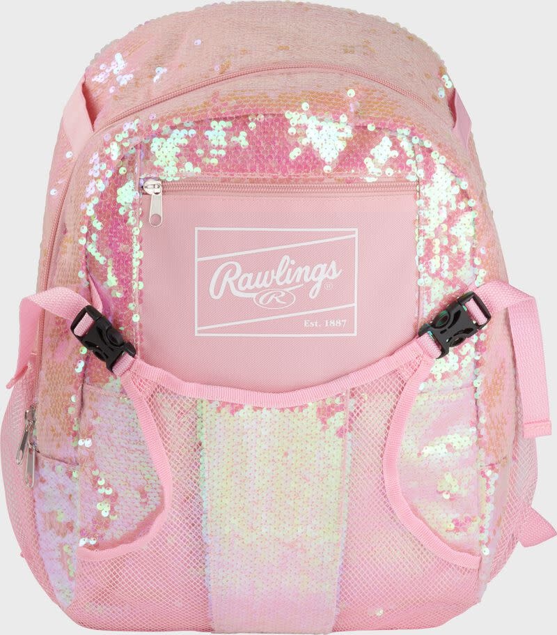 Rawlings T-Ball Youth Backpack Pink BKPKTB-SEQUIN-PK
