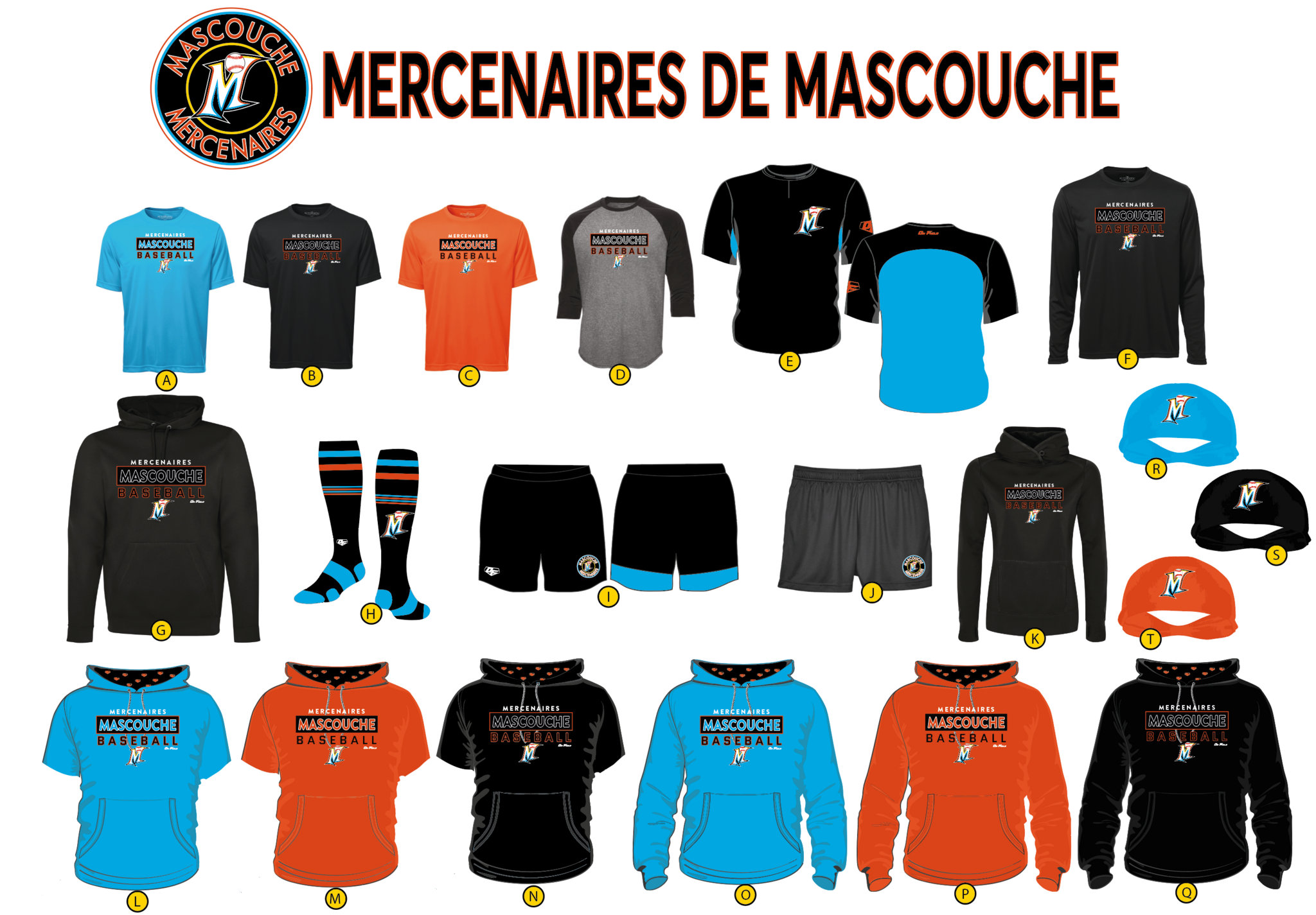 Collection baseball Mascouche - (A à G)