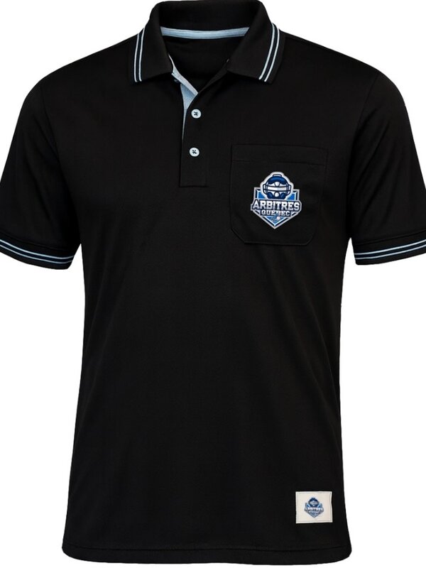 Louisville Slugger Polo Arbitre Baseball Quebec noir