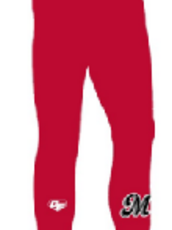 On Field On Field Pantalon/legging de compression 3/4 rouge Majestics de Lanaudière