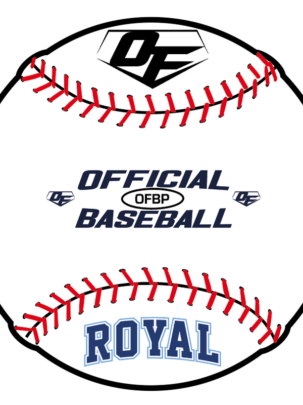 On Field On Field OFBP custom  Royal baseball - douzaine
