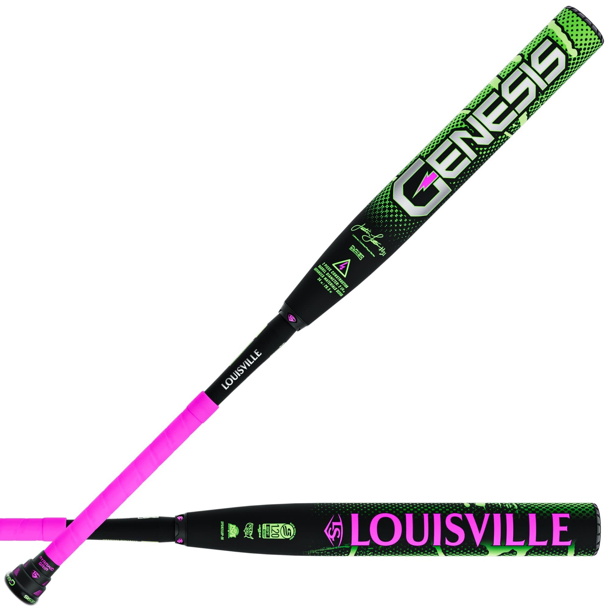 Louisville Slugger 2026 Genesis 2 pieces Powerload (1.0oz) USSSA slopitch Justin Lutheran bat - WL2600801
