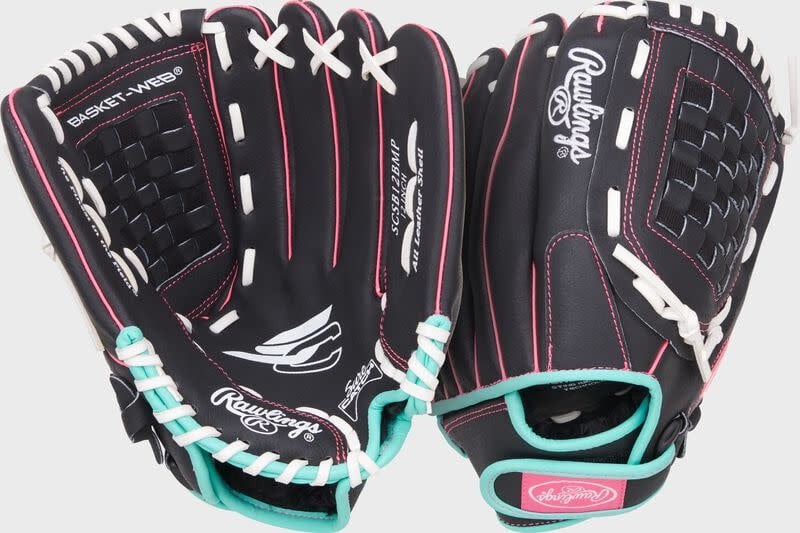 Rawlings Sure catch 12''  softball RHT BLACK/MINT/PINK - SCSB12BMP