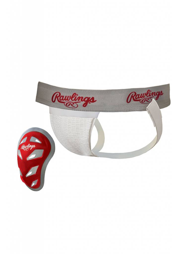 Rawlings cage cup with athletic supporter youth regular 55-80 lbs