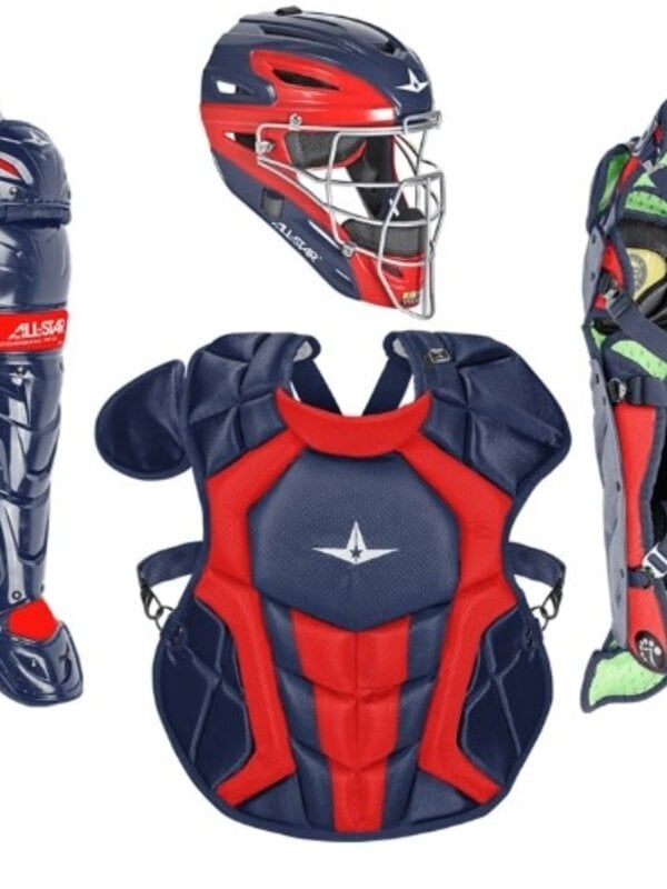 All Star All-Star System 7 Axis Elite Travel  team set navy/scarlet 12-16