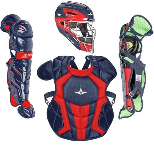 All-Star System 7 Axis Elite Travel  team set navy/scarlet 12-16