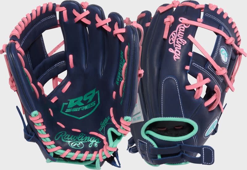 Rawlings R9 Series 11.5'' R9SB115U-2N ContoUR Fit Fastpitch Softball Glove, RHT