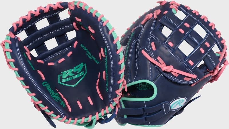 Rawlings R9 Series 33'' R9SBCM33-24NMP Fastpitch Softball Catcher's Mitt, RHT