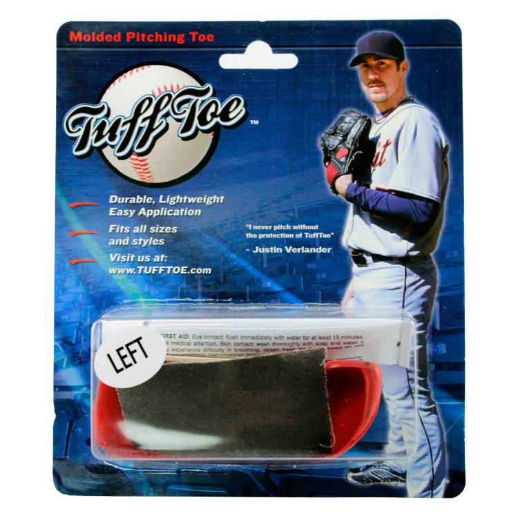 Tuff Toe Pro molded black pitching toe left