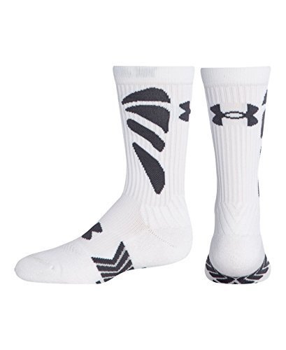 nder ArmoUur Army Of 11 Football Crew Socks Mens White Large