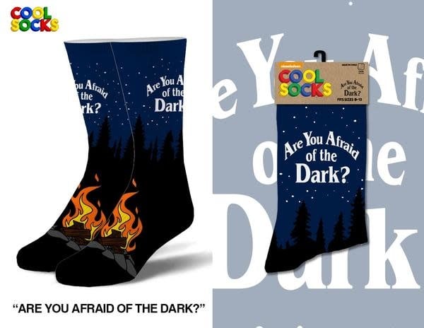 Cool Socks Cool Are You Afraid Of The Dark? Mens Socks