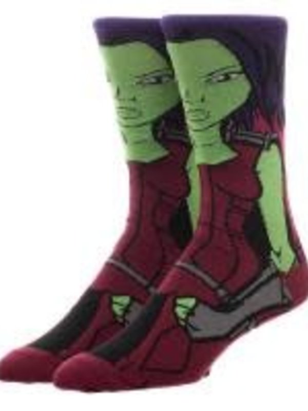Bioworld Guardians Of The Galaxy Gamora 360 Crew Socks Large