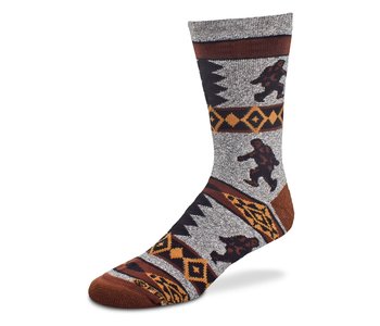 Bigfoot Blanket Motif Socks Mens