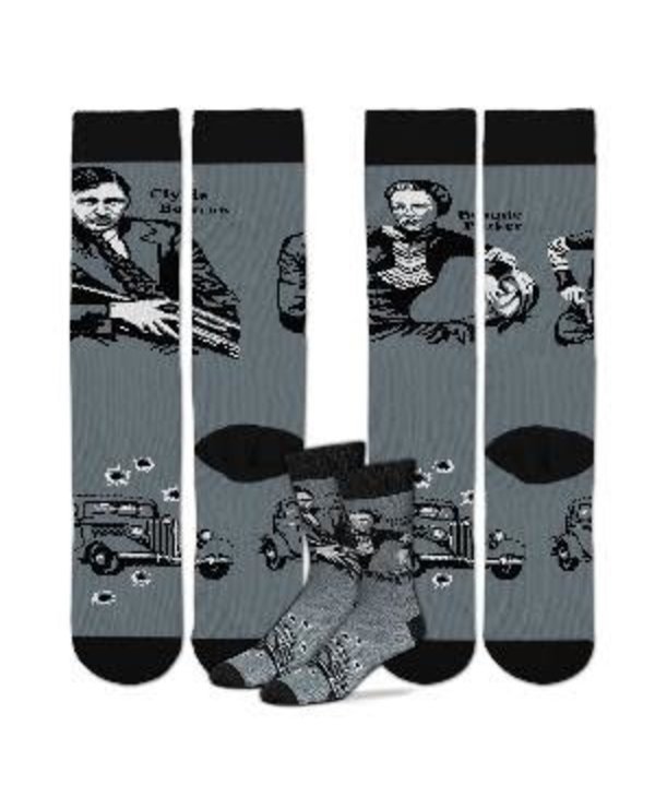 Bonnie & Clyde Mismatched Socks One Size Fits Most