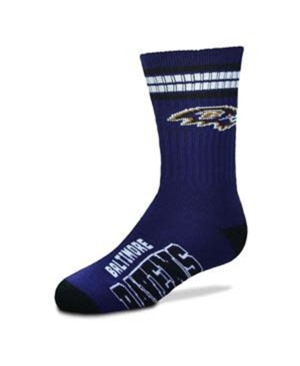 Mens NFL Baltimore Ravens Team Socks  w/Stripes LG