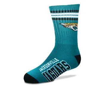 Mens NFL Jacksonville Jaguars Team Socks w/Stripes LG