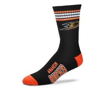 NHL Anaheim Ducks Socks with Stripe Mens
