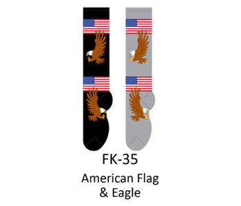 American Flag & Eagle Knee High Womens Socks