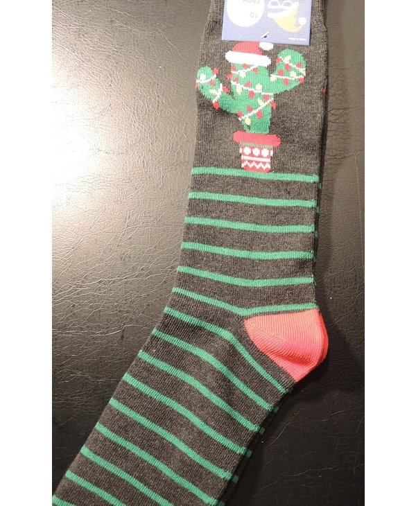 Mens Christmas Cactus Dress Socks