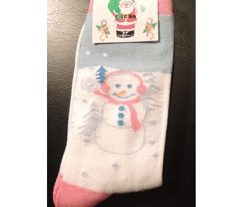 Christmas Womens Socks Snowperson