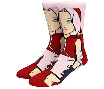 Naruto Sakura 360 Crew Socks Large
