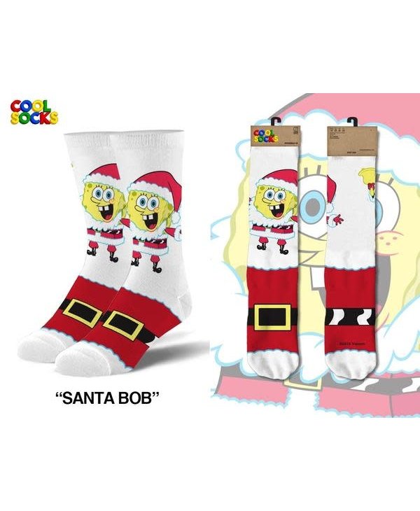 Santa Bob Crew Socks Large