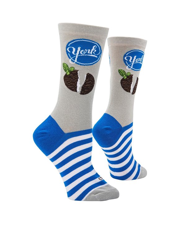 York Peppermint Patty Crew Socks Medium