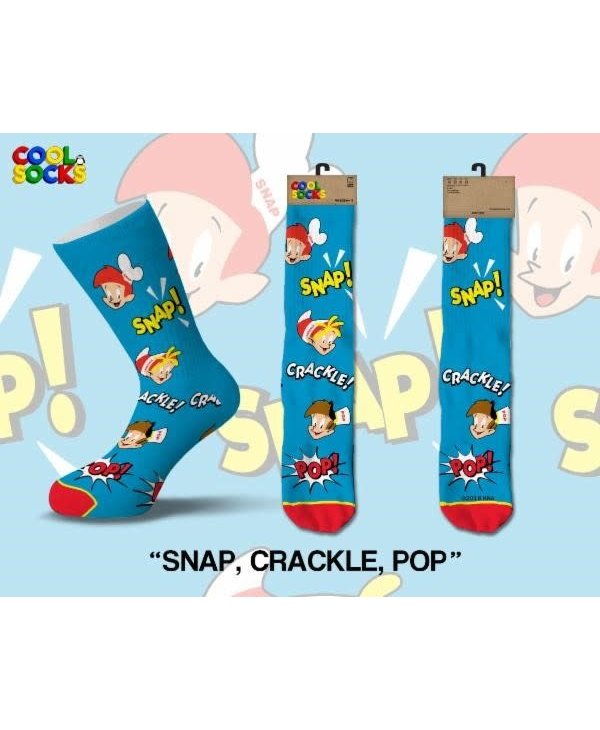Snap Crackle Pop Crew Socks Large