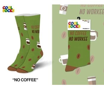 No Coffee No Workee Crew Socks Medium