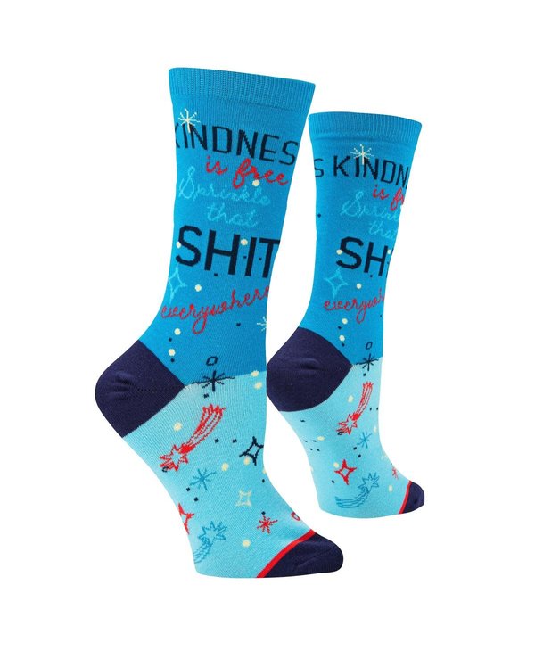 Kindness Is Free Crew Socks Medium