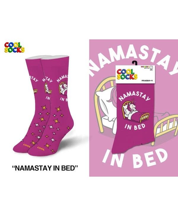 Namastay In Bed Crew Socks Medium