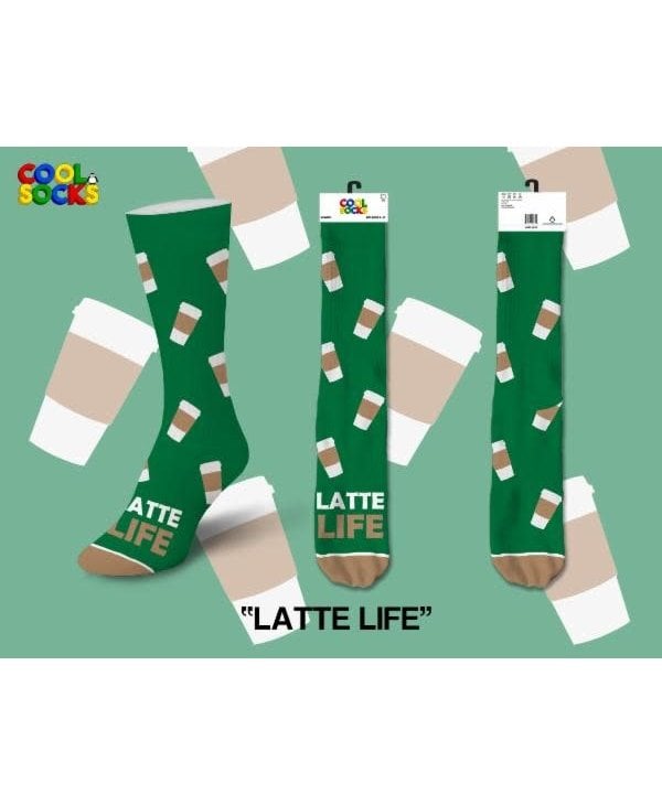 Latte Life Crew Socks Medium