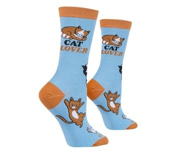 Cat Lover Crew Socks Medium