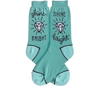 Shine Bright Crew Socks Medium