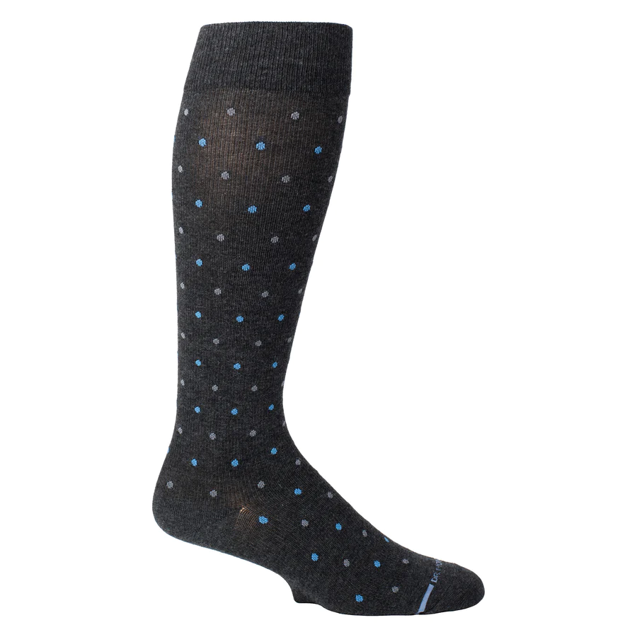 Davco Dr. Motion Compression Socks Multi Dots Grey Large - The Sox Market