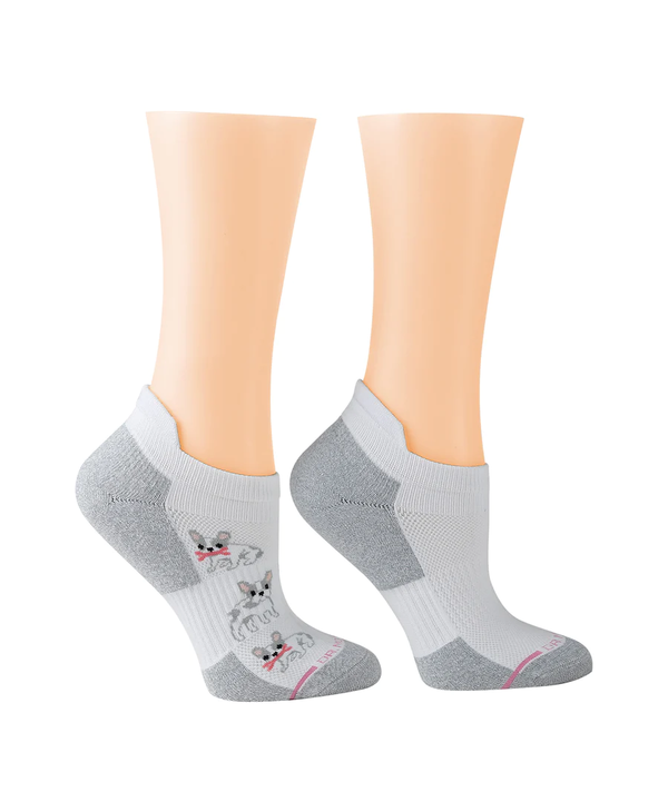 Dr. Motion Dr. Motion Compression Ankle Socks 2Pack Frenchie Medium The Sox Market