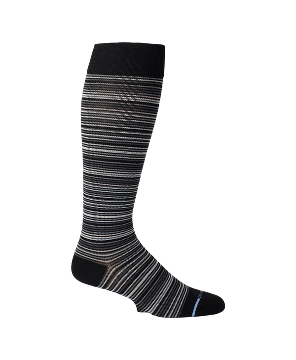 Dr. Motion Compression Socks Thin Stripe Black Large